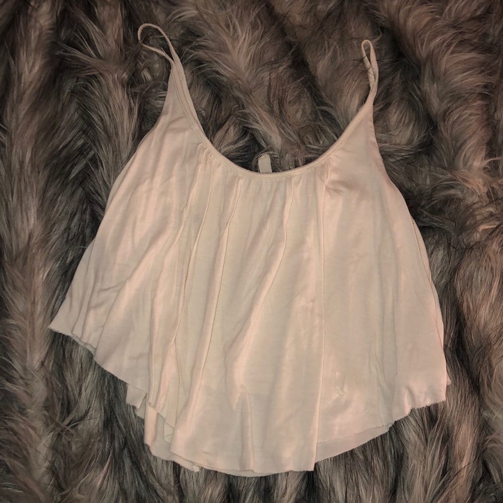 White cropped tank top